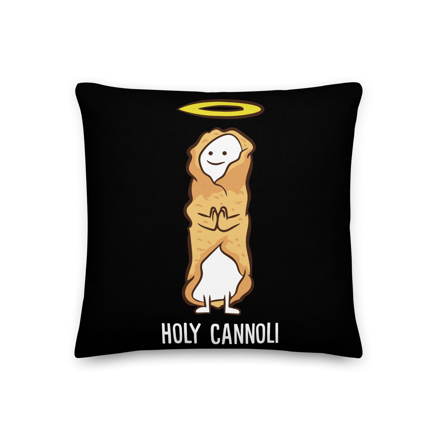 Holy Cannoli Cartoon Pillow: Deliciously Playful Decor