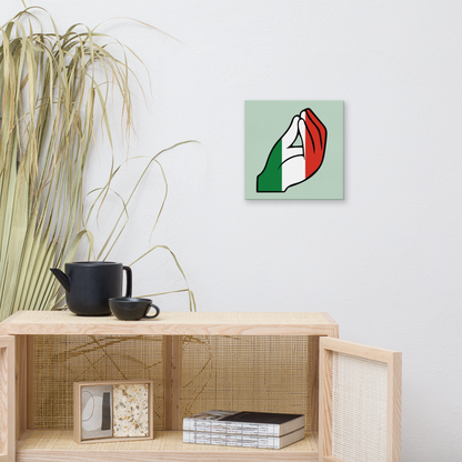 Italian Capiche Hand 12x12 Canvas Photo - Italian Gesture Wall Art Decor