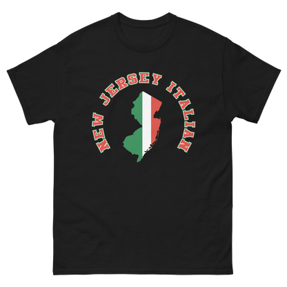 State of New Jersey Italian Flag T-Shirt: Wear Your Jersey-Italian Pride! -Vintage Flag Tee for New Jersey Italians