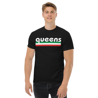 Queens Italian Pride T-Shirt - Vintage Flag Tee for Queens Italians