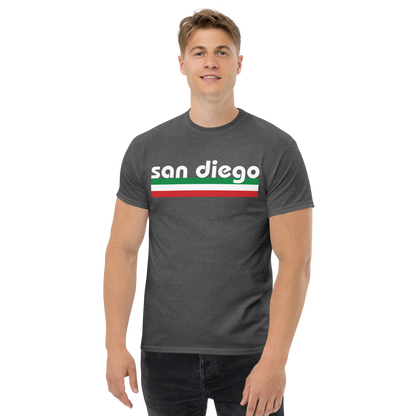 San Diego Italian Pride T-Shirt - Vintage Flag Tee for San Diego Italians