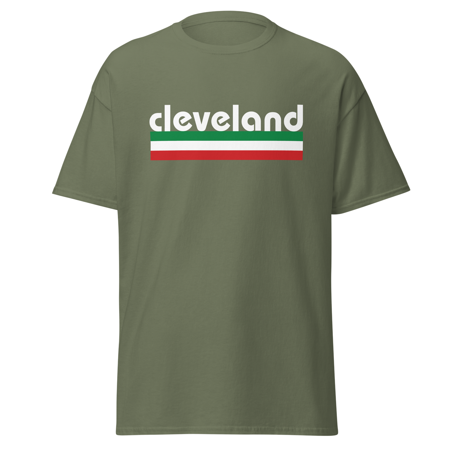 Cleveland Italian Pride T-Shirt - Vintage Flag Tee for Cleveland Italians