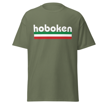 Hoboken Italian Pride T-Shirt - Vintage Flag Tee for Hoboken Italians