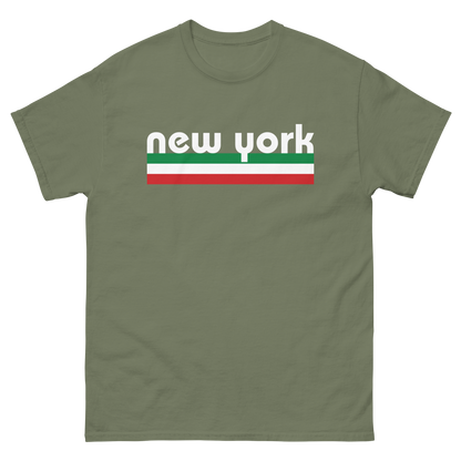 New York Italian Pride T-Shirt - Vintage Flag Tee for New York Italians