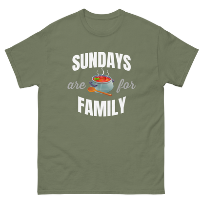 Sundays are for Family Italian Sauce T-Shirt: Embrace Tradition and Togetherness- Vintage Tee for Italians