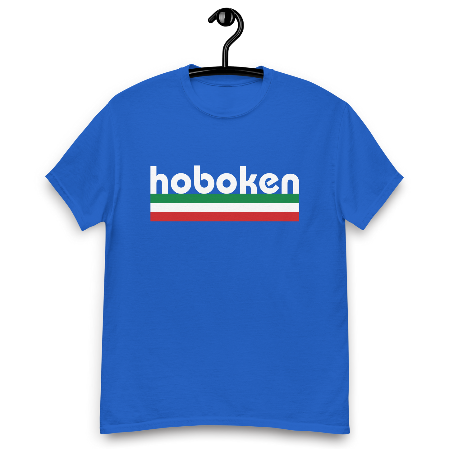 Hoboken Italian Pride T-Shirt - Vintage Flag Tee for Hoboken Italians