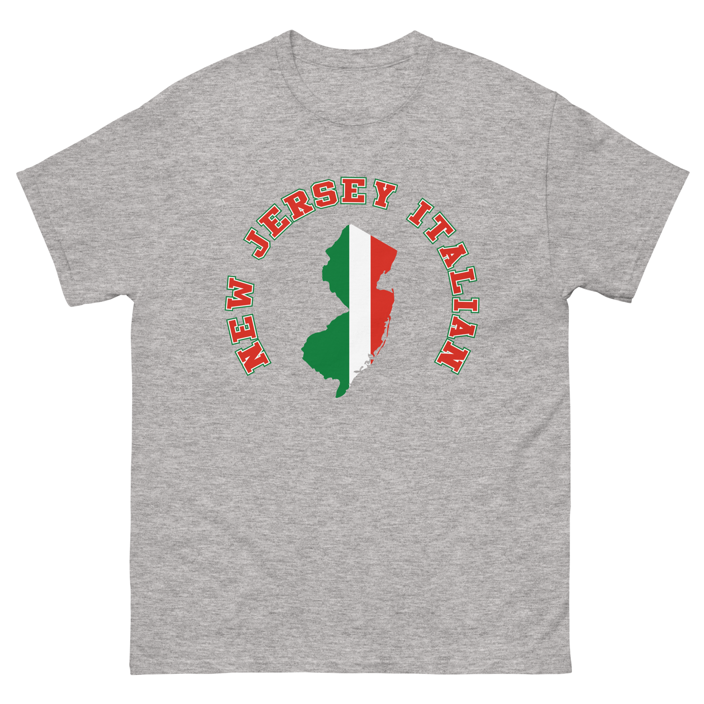 State of New Jersey Italian Flag T-Shirt: Wear Your Jersey-Italian Pride! -Vintage Flag Tee for New Jersey Italians