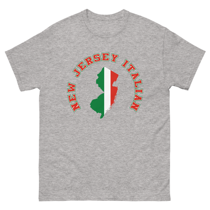 State of New Jersey Italian Flag T-Shirt: Wear Your Jersey-Italian Pride! -Vintage Flag Tee for New Jersey Italians