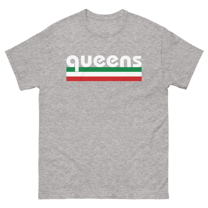 Queens Italian Pride T-Shirt - Vintage Flag Tee for Queens Italians