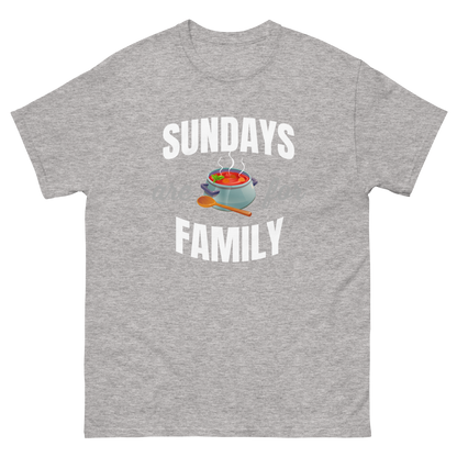Sundays are for Family Italian Sauce T-Shirt: Embrace Tradition and Togetherness- Vintage Tee for Italians