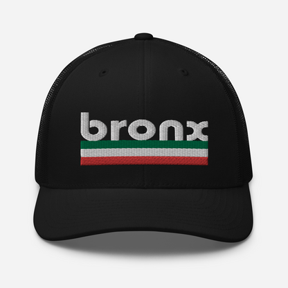 Bronx Italian Pride Trucker Hat- Stylish Urban Headwear with Italian Flair