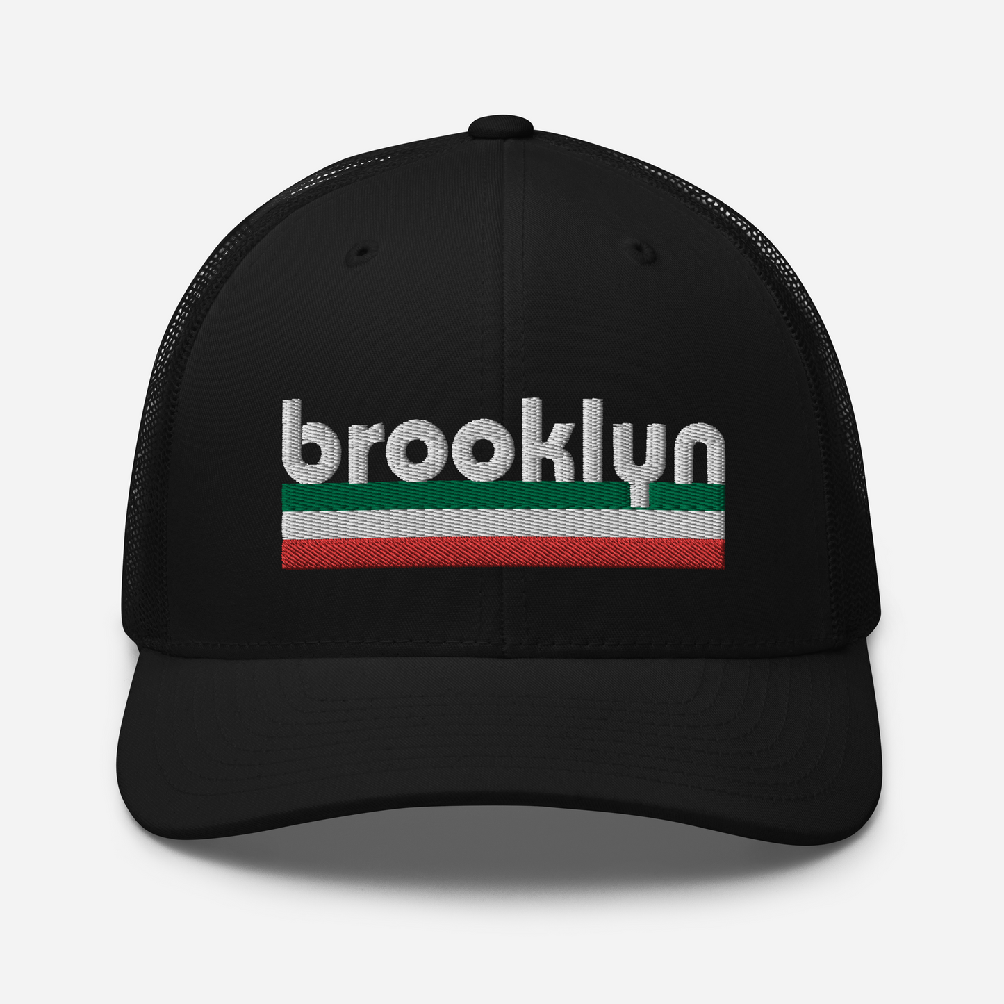 Brooklyn Italian Pride Trucker Hat- Stylish Urban Headwear with Italian Flair