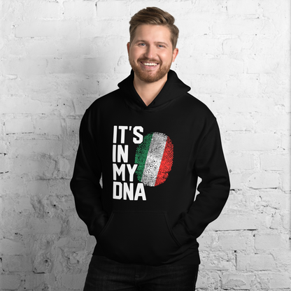 It's In My DNA Italian Flag Fingerprint Hoodie: Embrace Your Heritage in Style - Vintage Hoodie for Italians