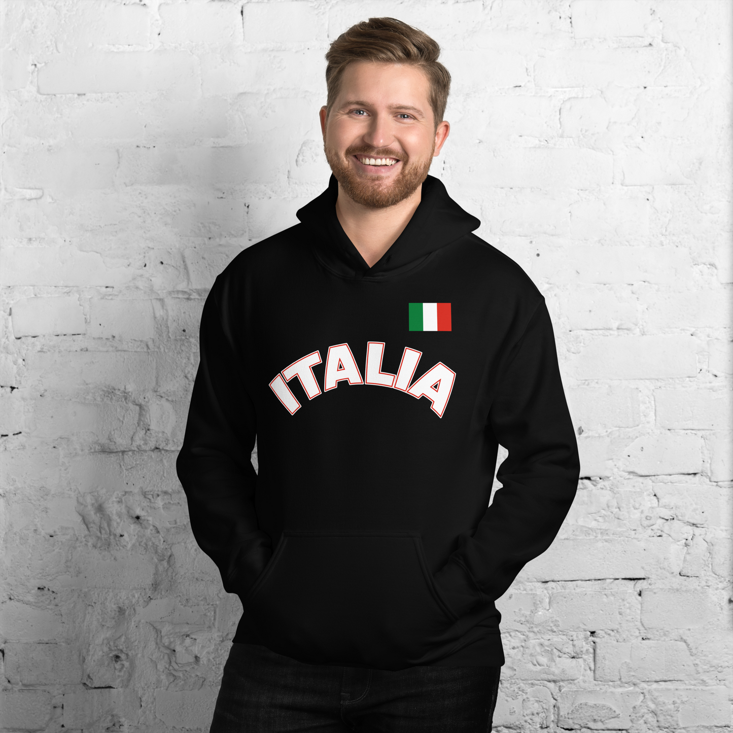 Italia Flag Hoodie: Wear Your Italian Pride with Style- Vintage Hoodie for Italians
