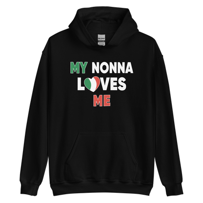 My Nonna Loves Me Italian Hoodie: Embrace Family Affection in Style- Vintage Hoodie for Italians