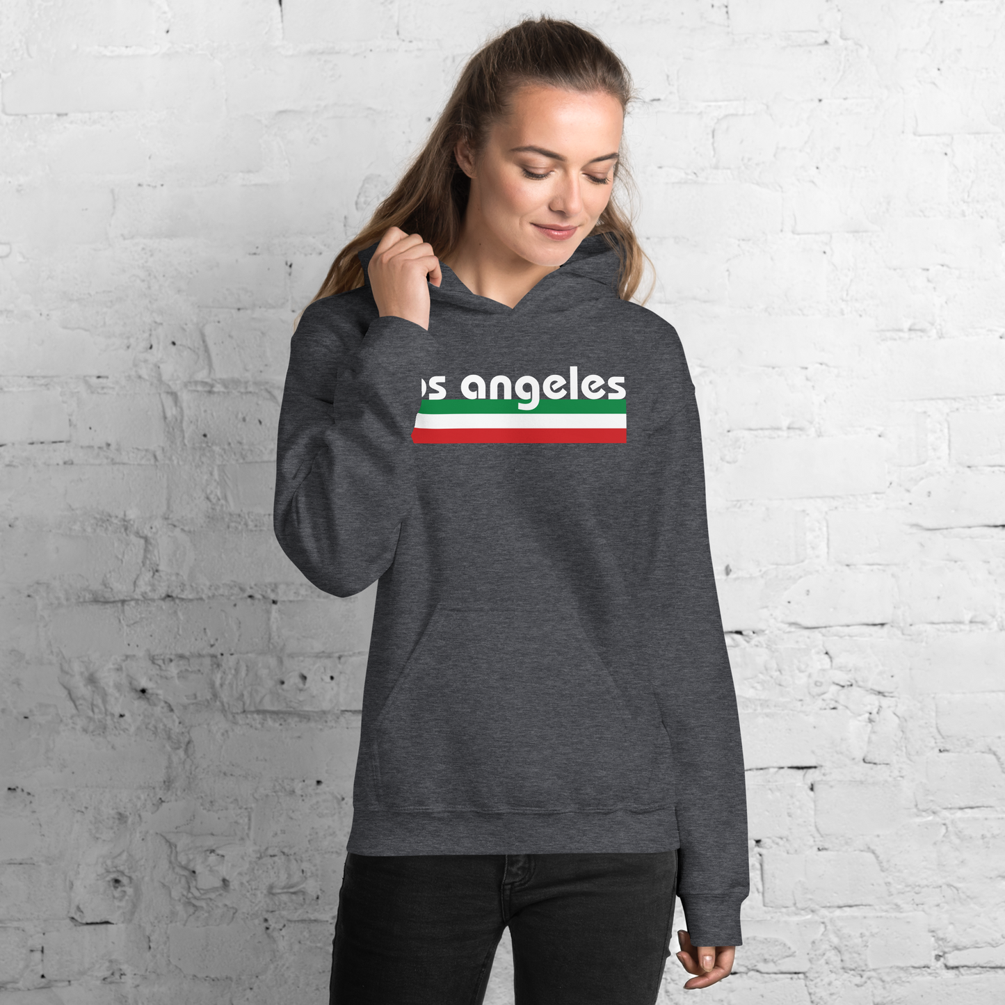 Los Angeles Italian Pride Hoodie- Vintage Flag Hoodie for Los Angeles Italians