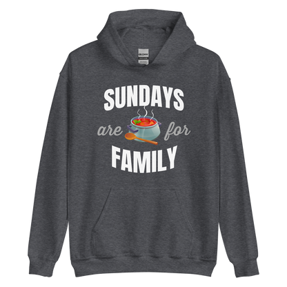 Sundays are for Family Italian Sauce Hoodie: Embrace Tradition and Togetherness- Vintage Hoodie for Italians