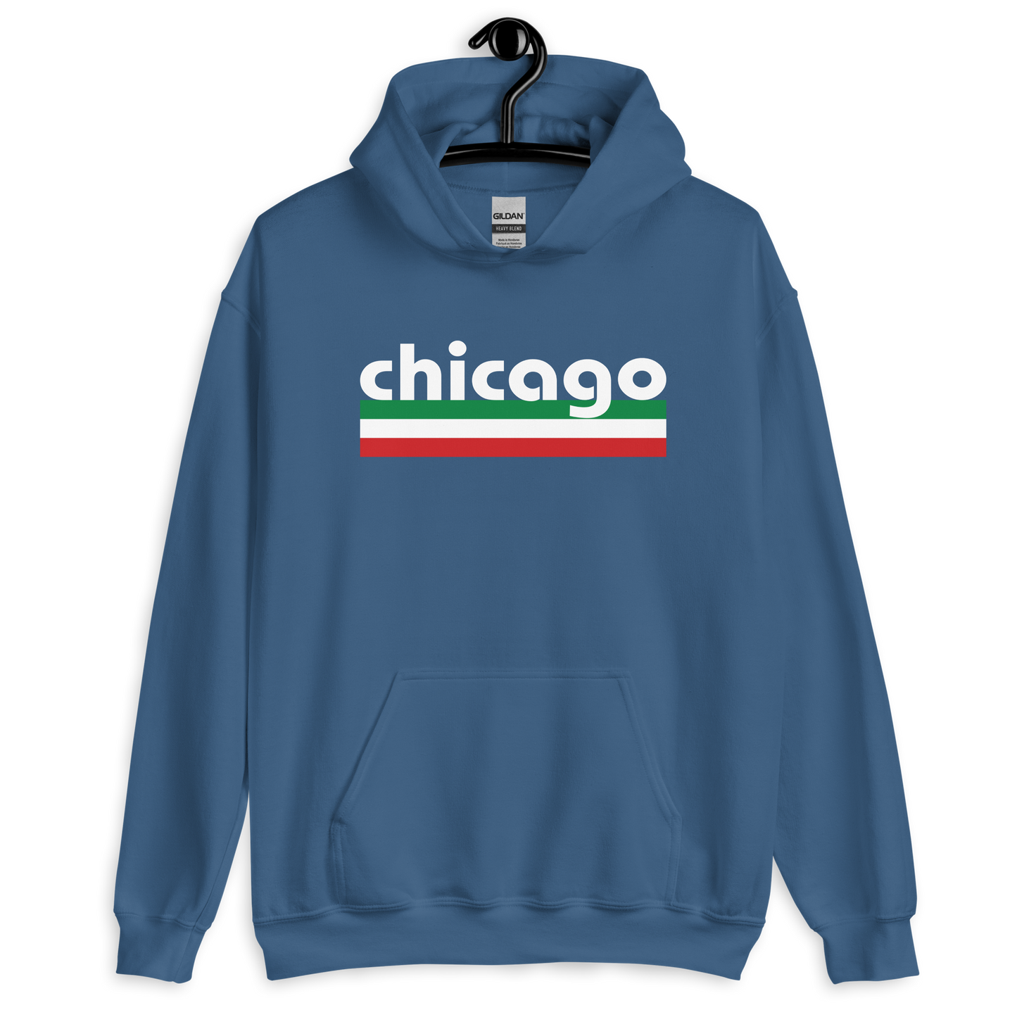 Chicago Italian Pride Hoodie- Vintage Flag Pullover for Chicago Italians