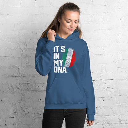 It's In My DNA Italian Flag Fingerprint Hoodie: Embrace Your Heritage in Style - Vintage Hoodie for Italians