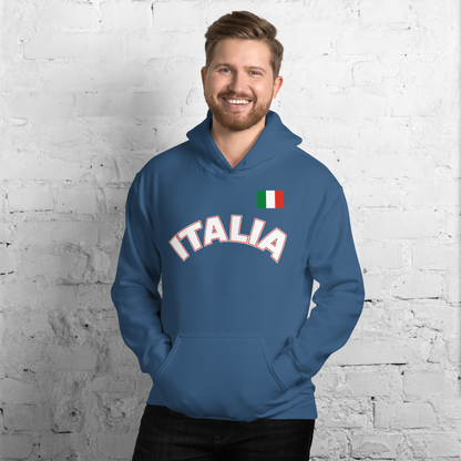 Italia Flag Hoodie: Wear Your Italian Pride with Style- Vintage Hoodie for Italians