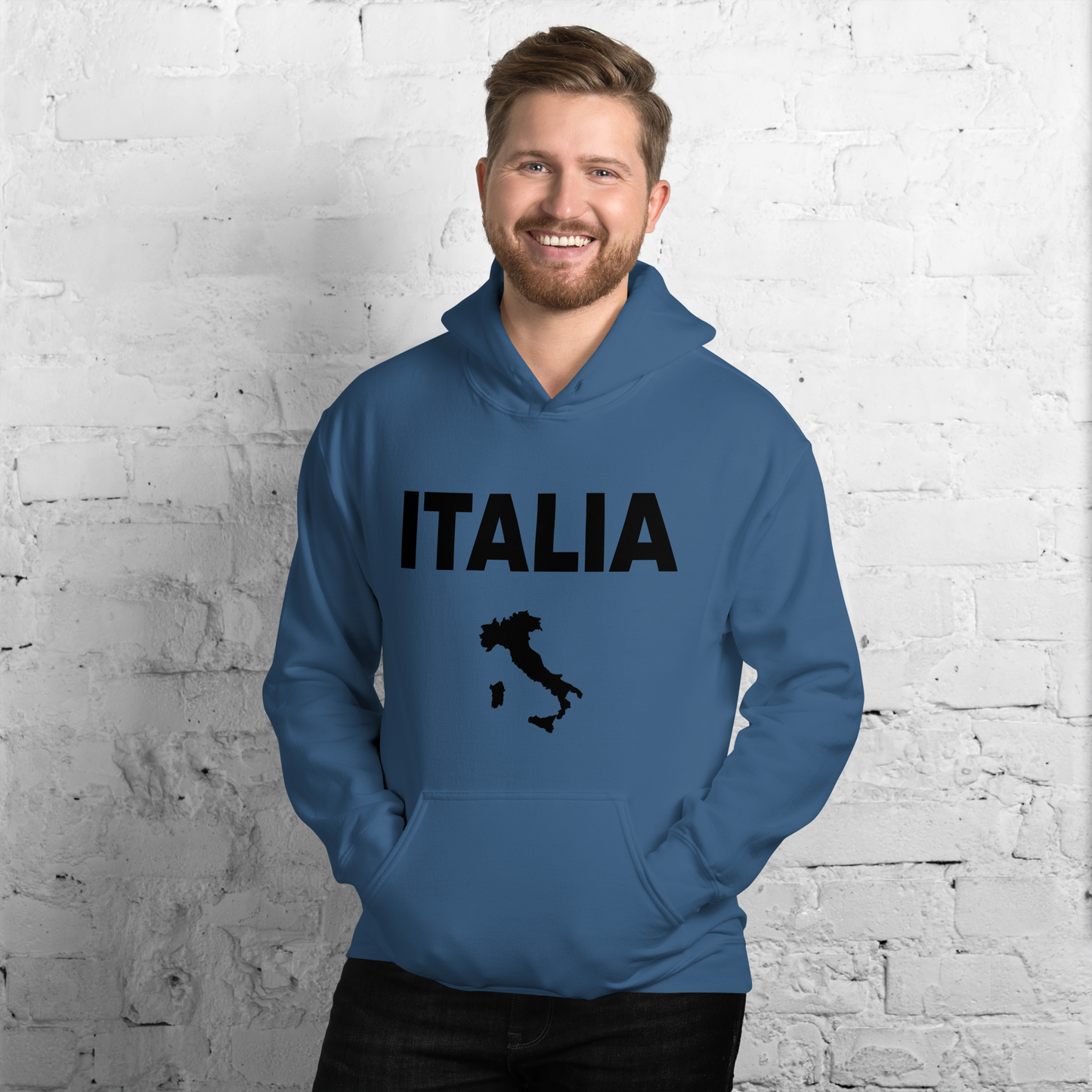 Italia Country Hoodie- Stylish Tribute to Italian Heritage- Vintage Hoodie for Italians