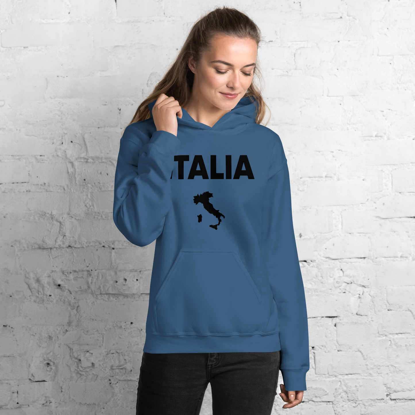 Italia Country Hoodie- Stylish Tribute to Italian Heritage- Vintage Hoodie for Italians