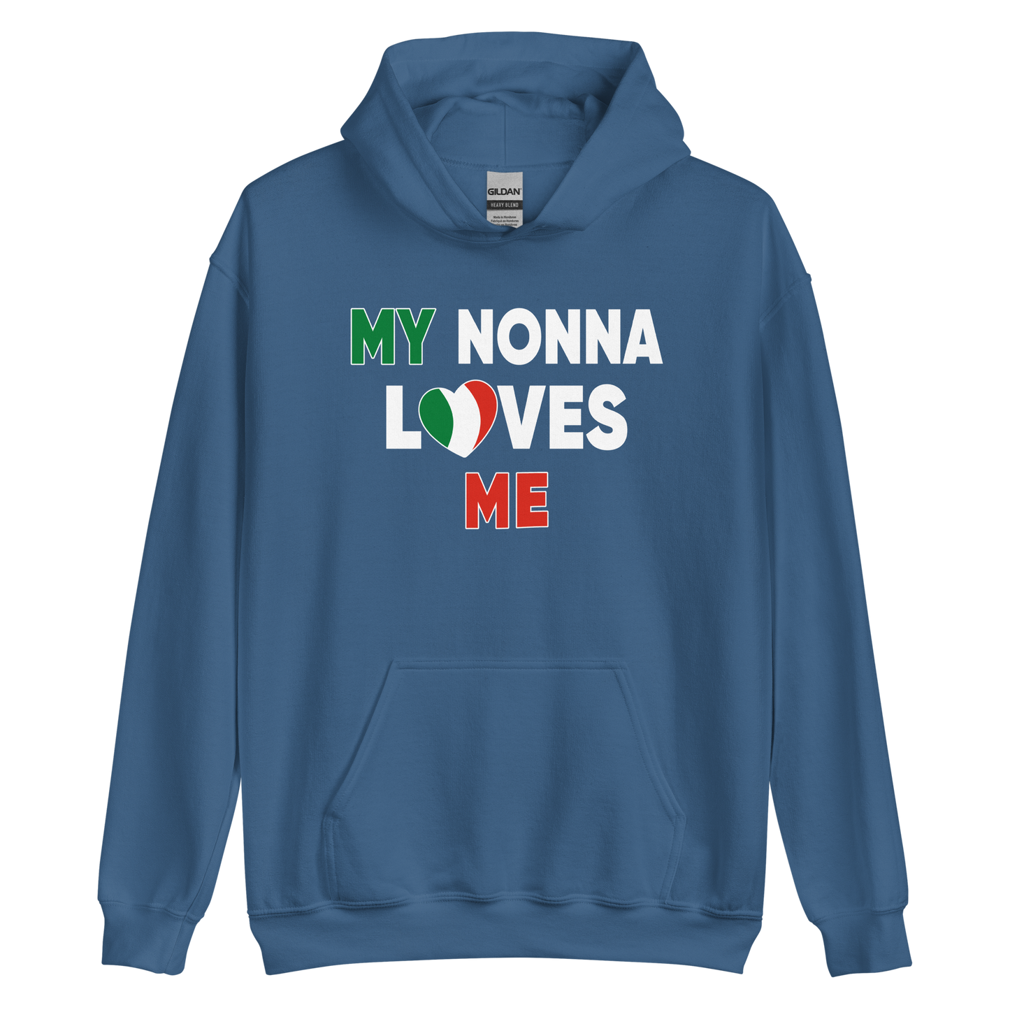 My Nonna Loves Me Italian Hoodie: Embrace Family Affection in Style- Vintage Hoodie for Italians