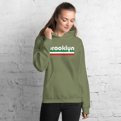 Brooklyn Italian Pride Hoodie- Vintage Flag Pullover for Brooklyn Italians