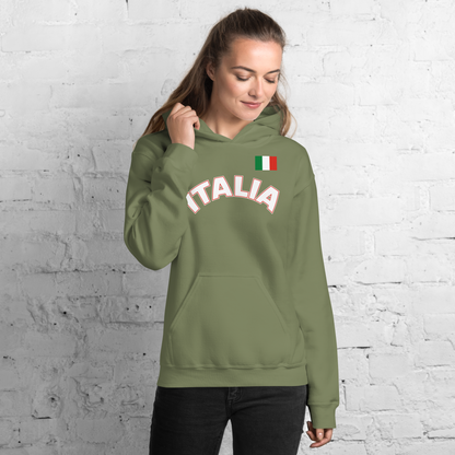 Italia Flag Hoodie: Wear Your Italian Pride with Style- Vintage Hoodie for Italians