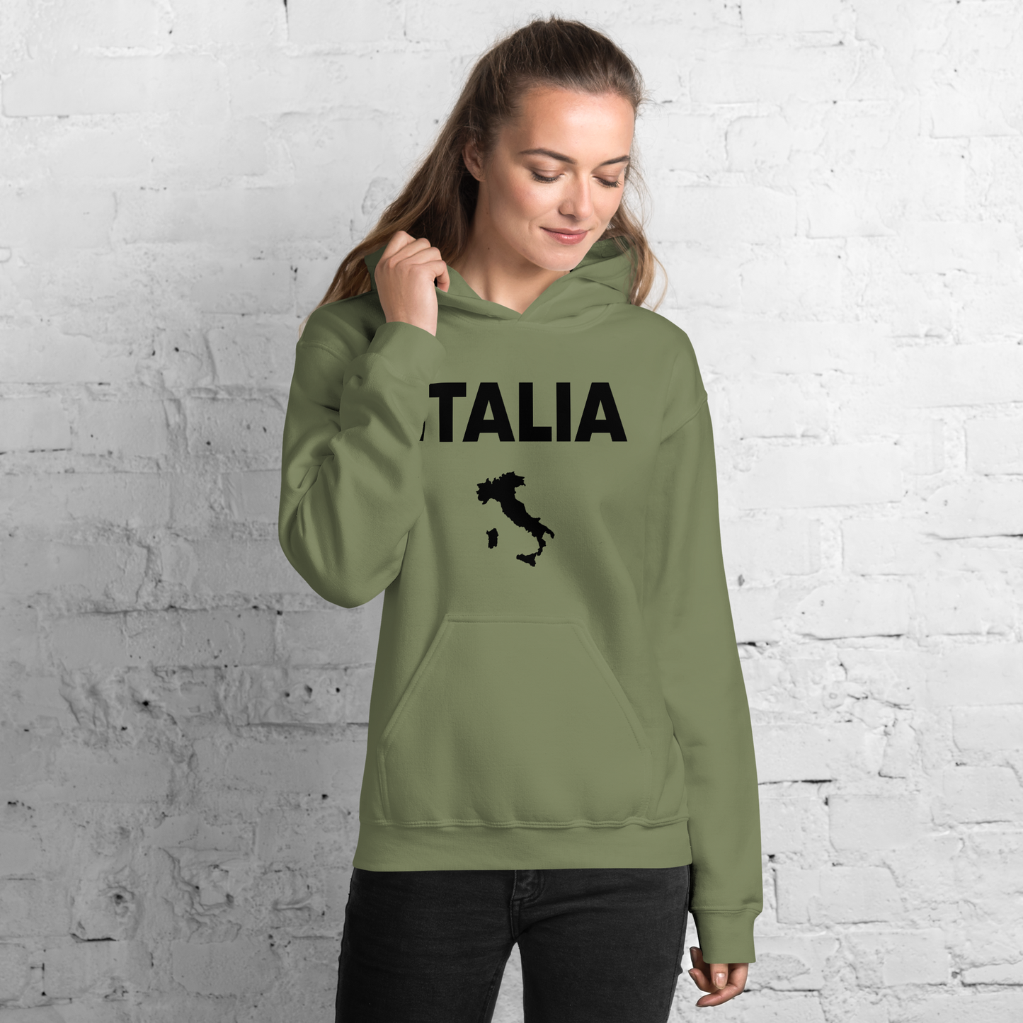 Italia Country Hoodie- Stylish Tribute to Italian Heritage- Vintage Hoodie for Italians