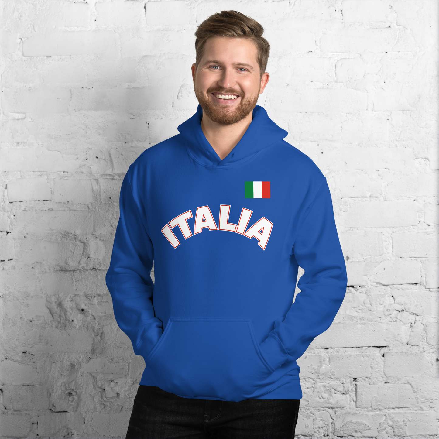 Italia Flag Hoodie: Wear Your Italian Pride with Style- Vintage Hoodie for Italians