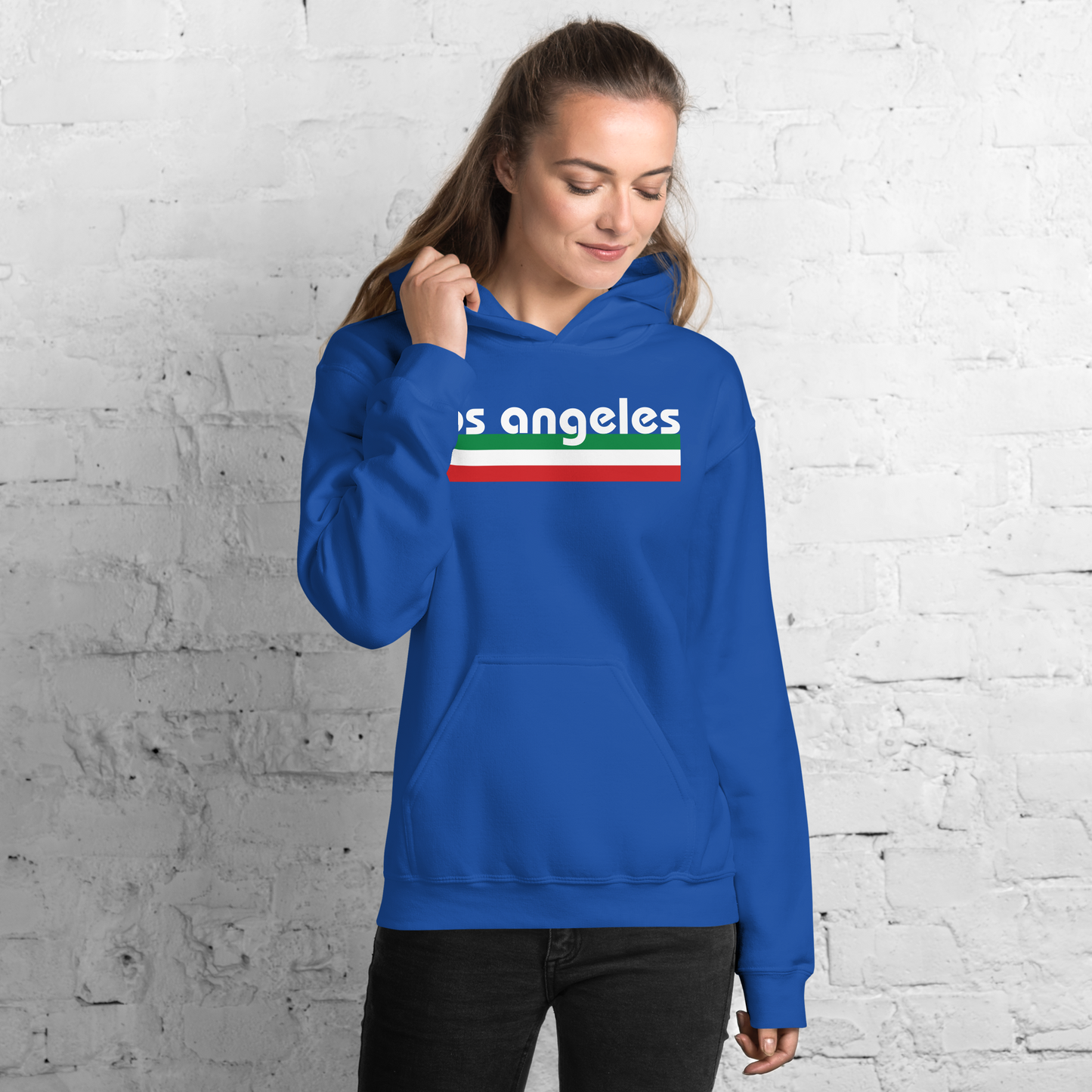 Los Angeles Italian Pride Hoodie- Vintage Flag Hoodie for Los Angeles Italians