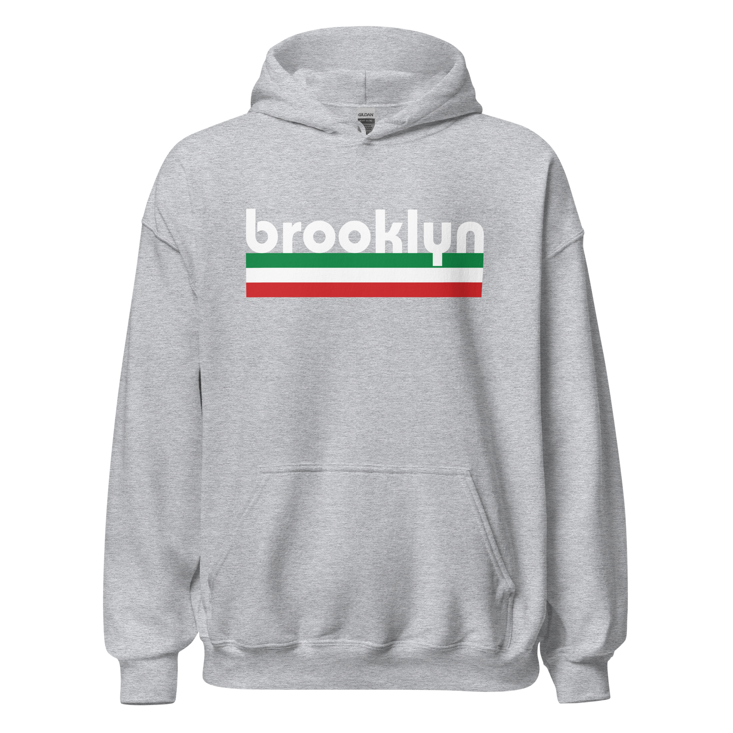 Brooklyn Italian Pride Hoodie- Vintage Flag Pullover for Brooklyn Italians
