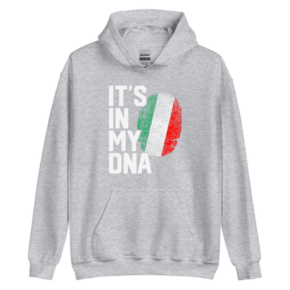 It's In My DNA Italian Flag Fingerprint Hoodie: Embrace Your Heritage in Style - Vintage Hoodie for Italians