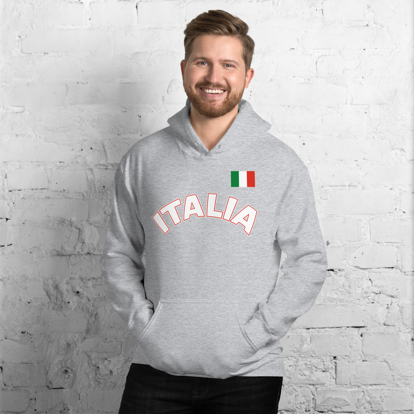 Italia Flag Hoodie: Wear Your Italian Pride with Style- Vintage Hoodie for Italians