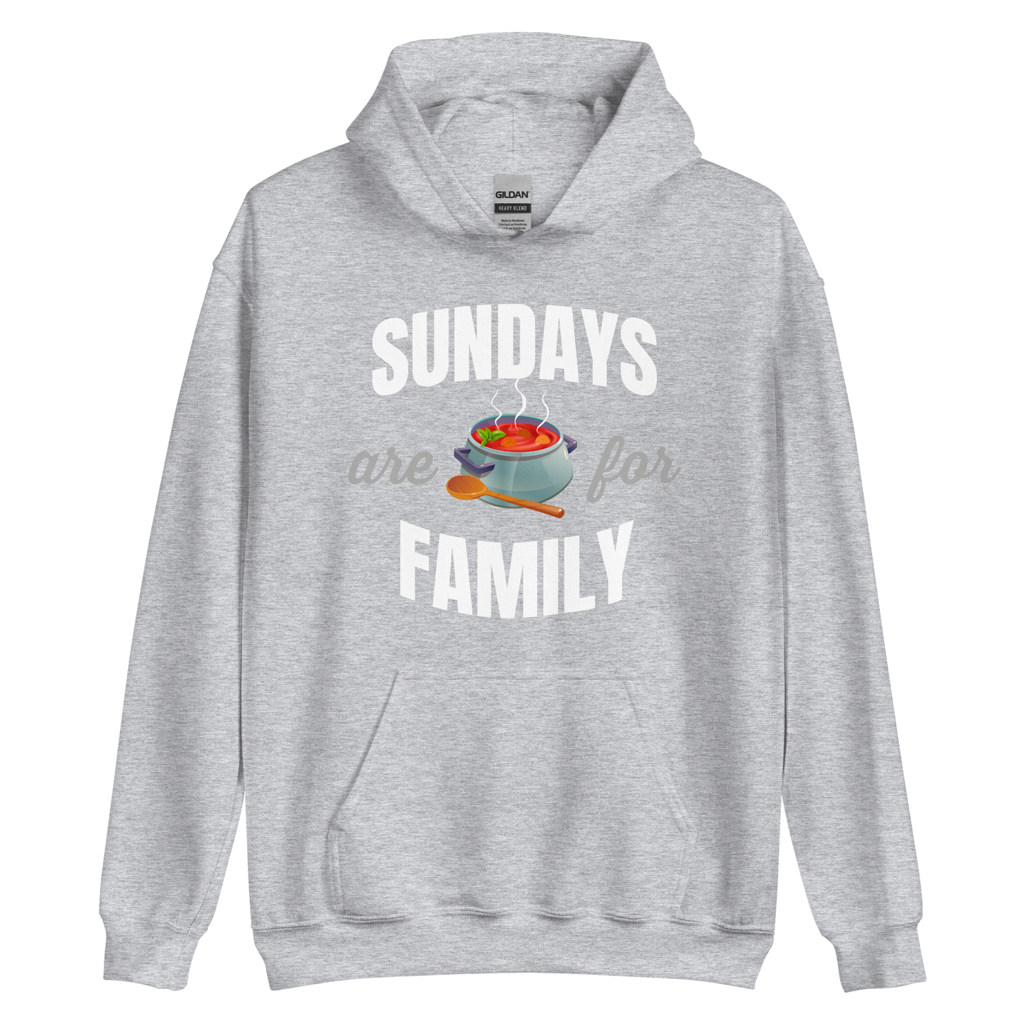 Sundays are for Family Italian Sauce Hoodie: Embrace Tradition and Togetherness- Vintage Hoodie for Italians